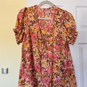 Floral show me your mumu shirt